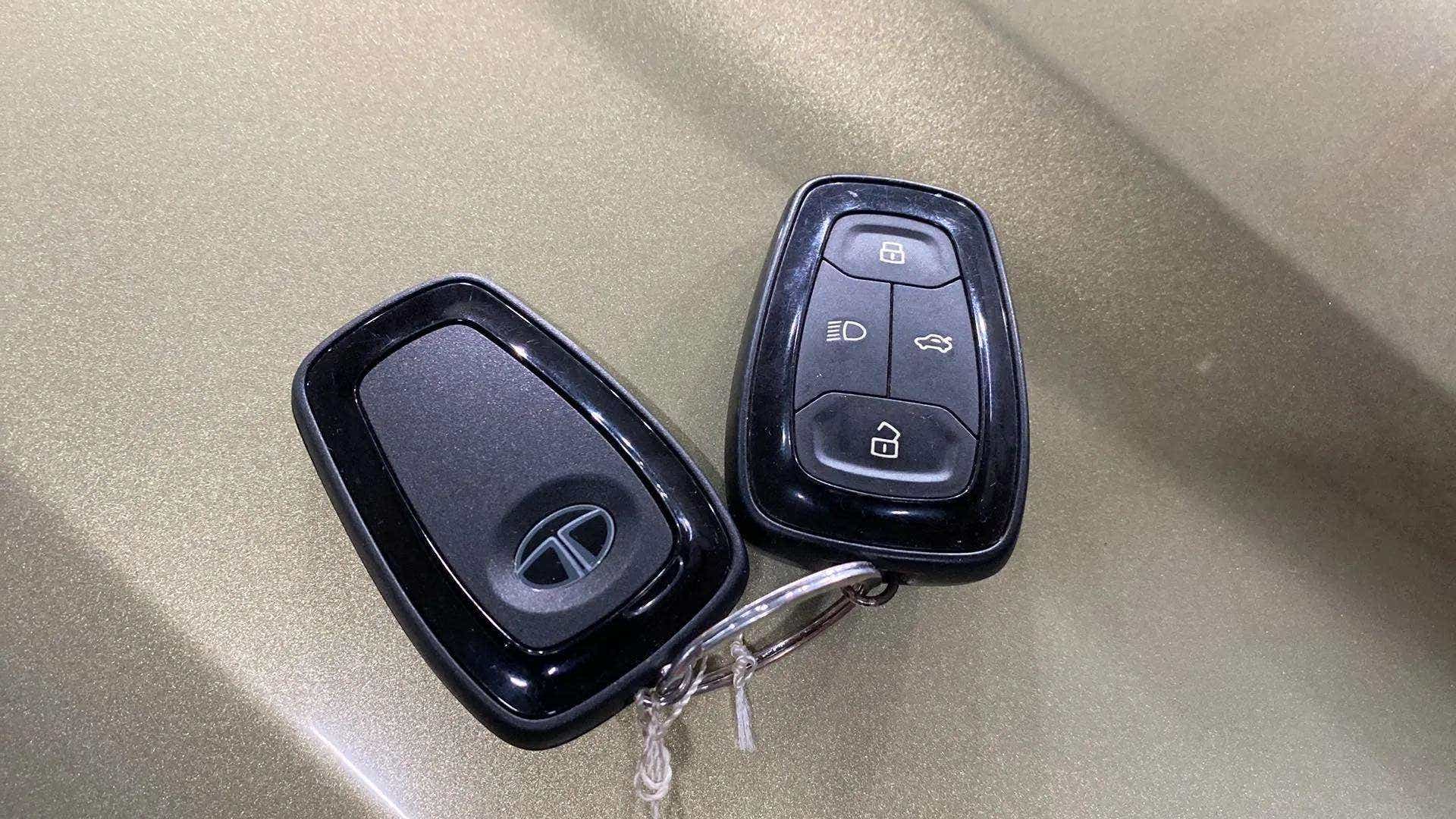 Key fob close-up of a Tata Nexon 2017-2023