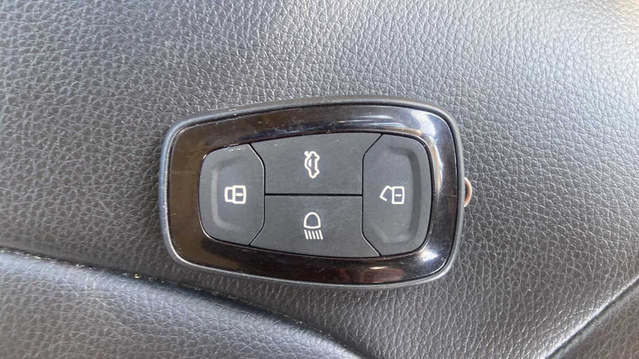 Window control and lock button panel of a Tata Nexon 2017-2023