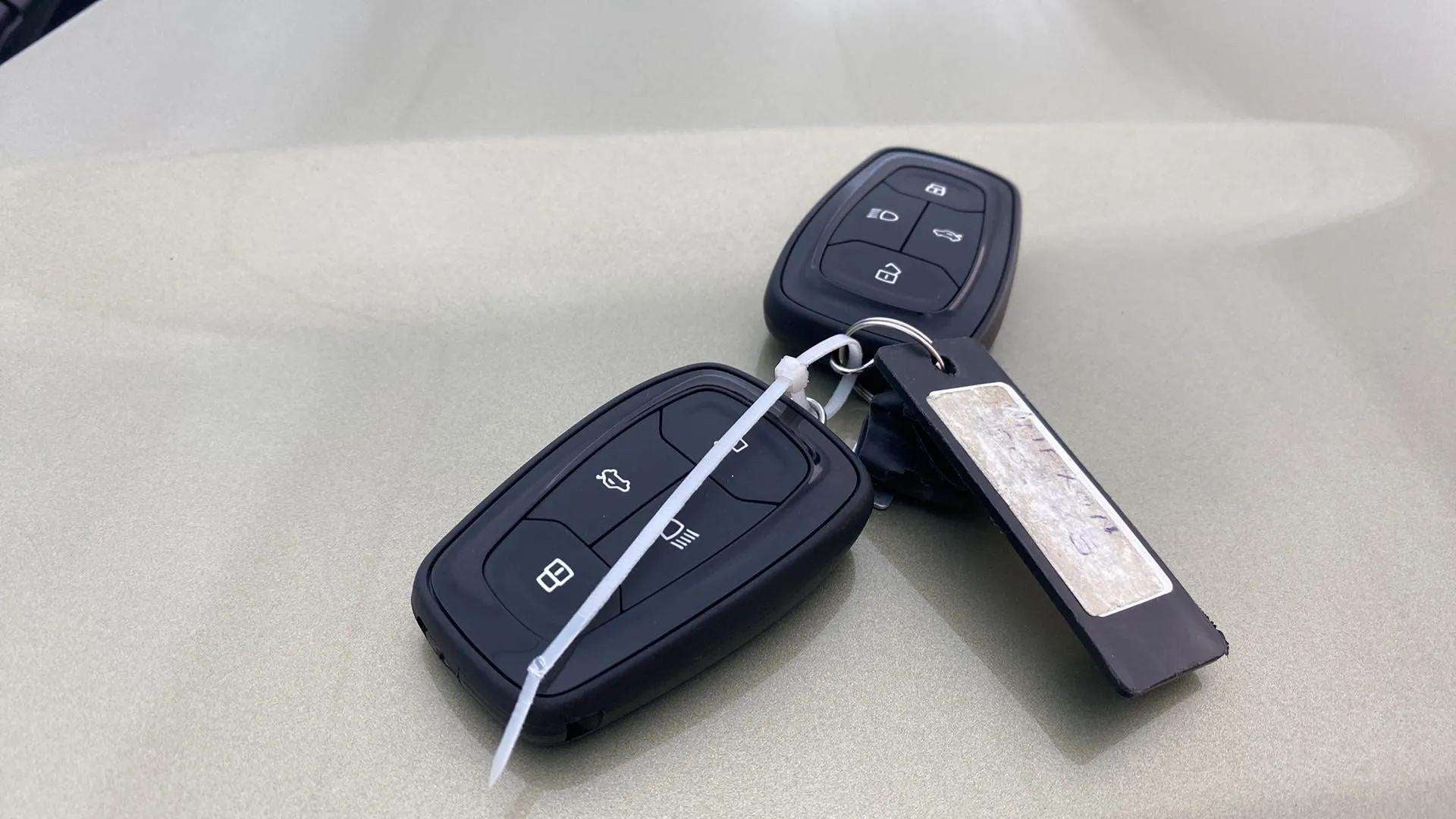 Car key fob close-up on a Tata Nexon 2017-2023