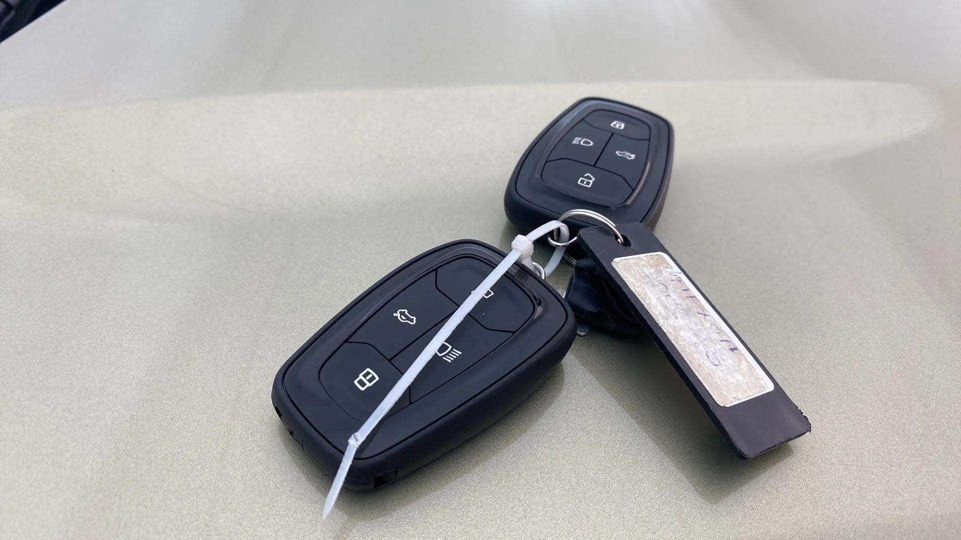 Car key fob close-up on a Tata Nexon 2017-2023