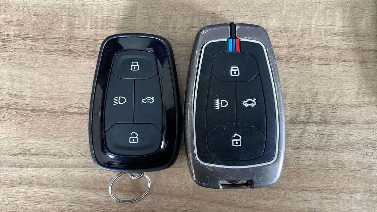 Key fobs of a Tata Nexon