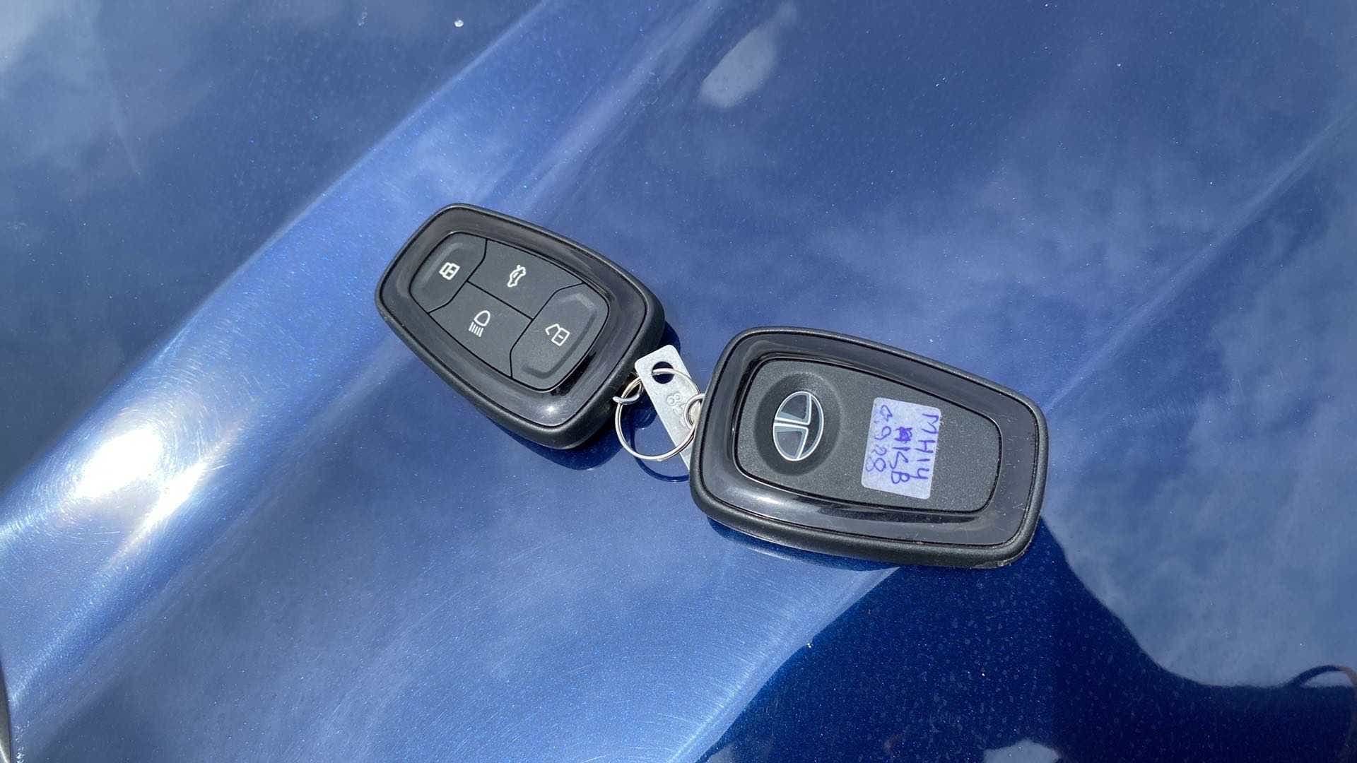 Key fob close-up of a Tata Nexon 2017-2023