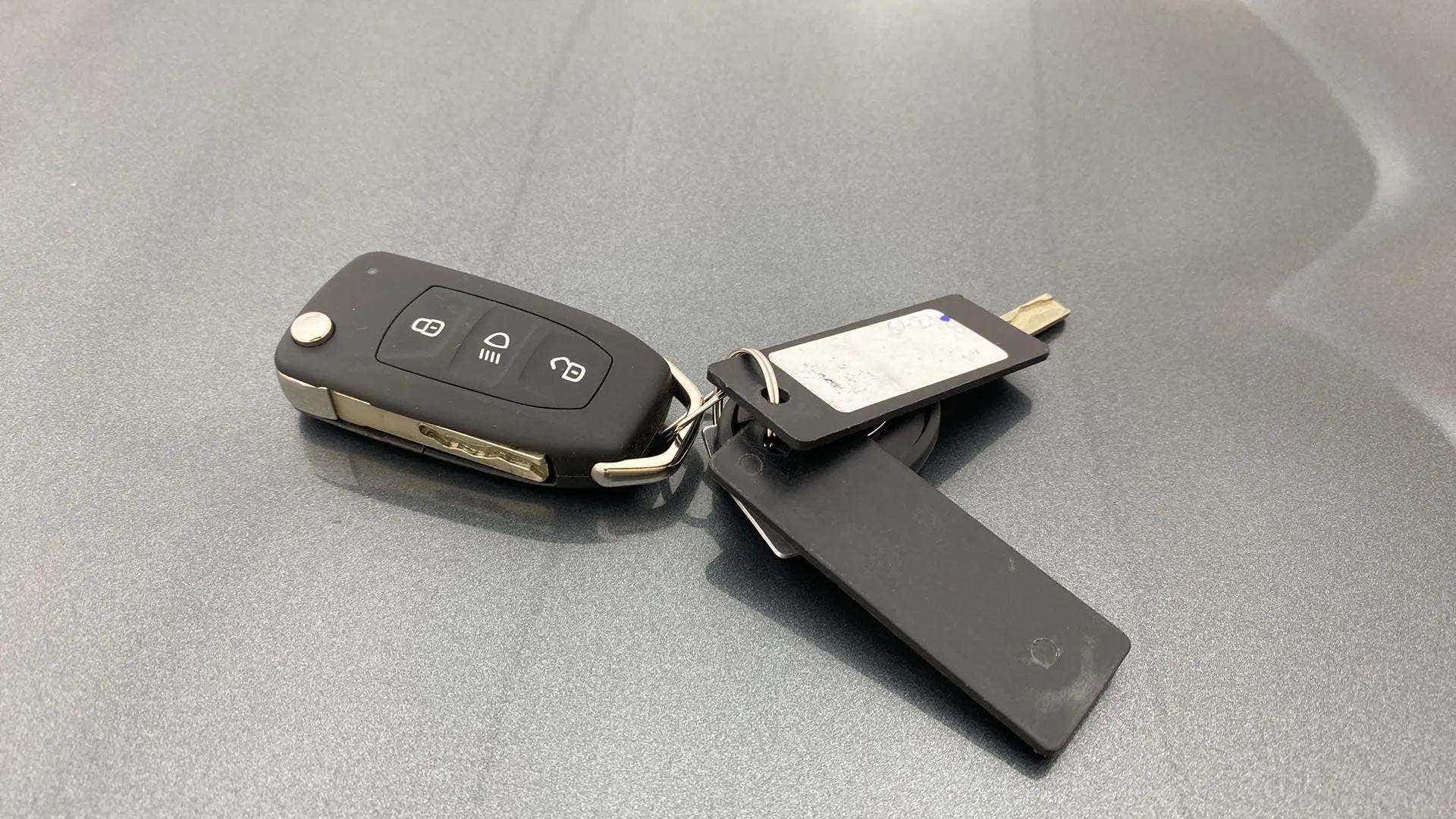 Close-up of a Tata Nexon key fob