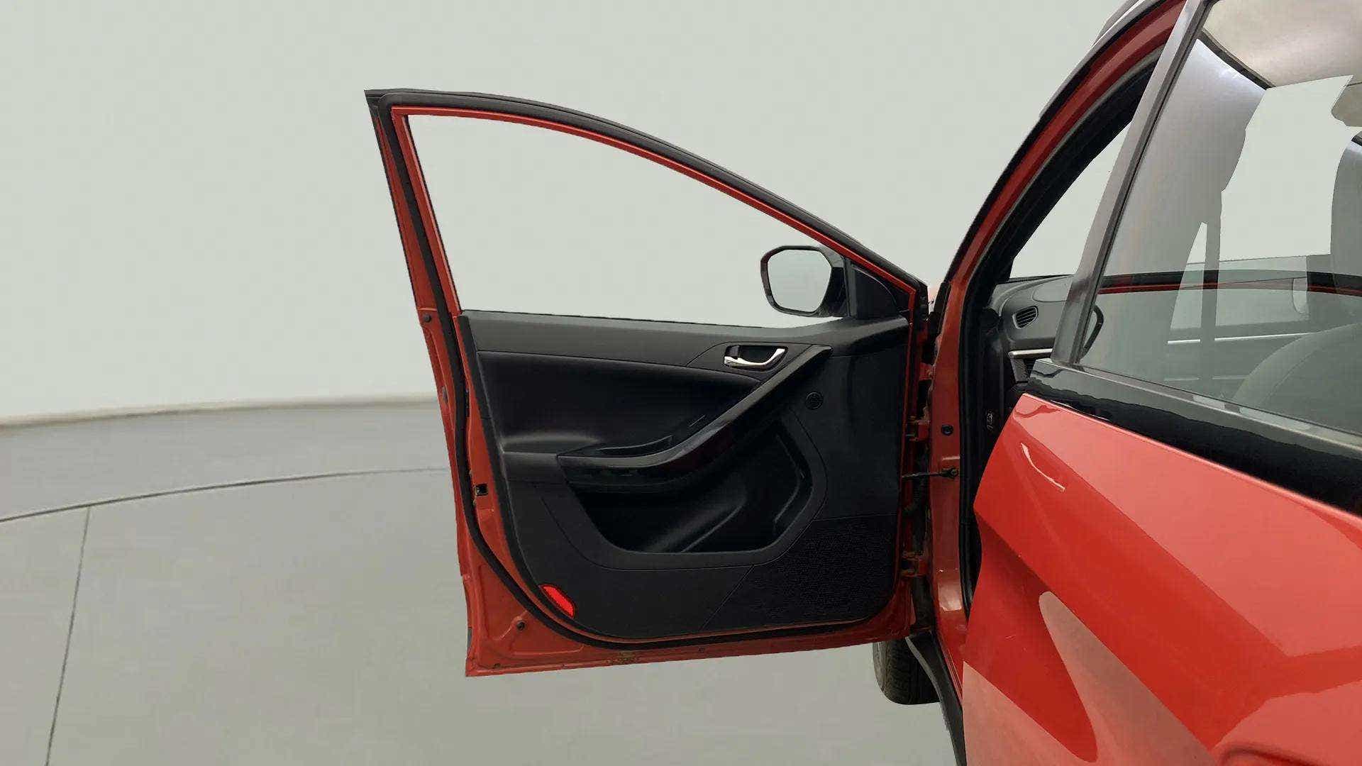 Front left door open view of a Tata Nexon 2017-2023