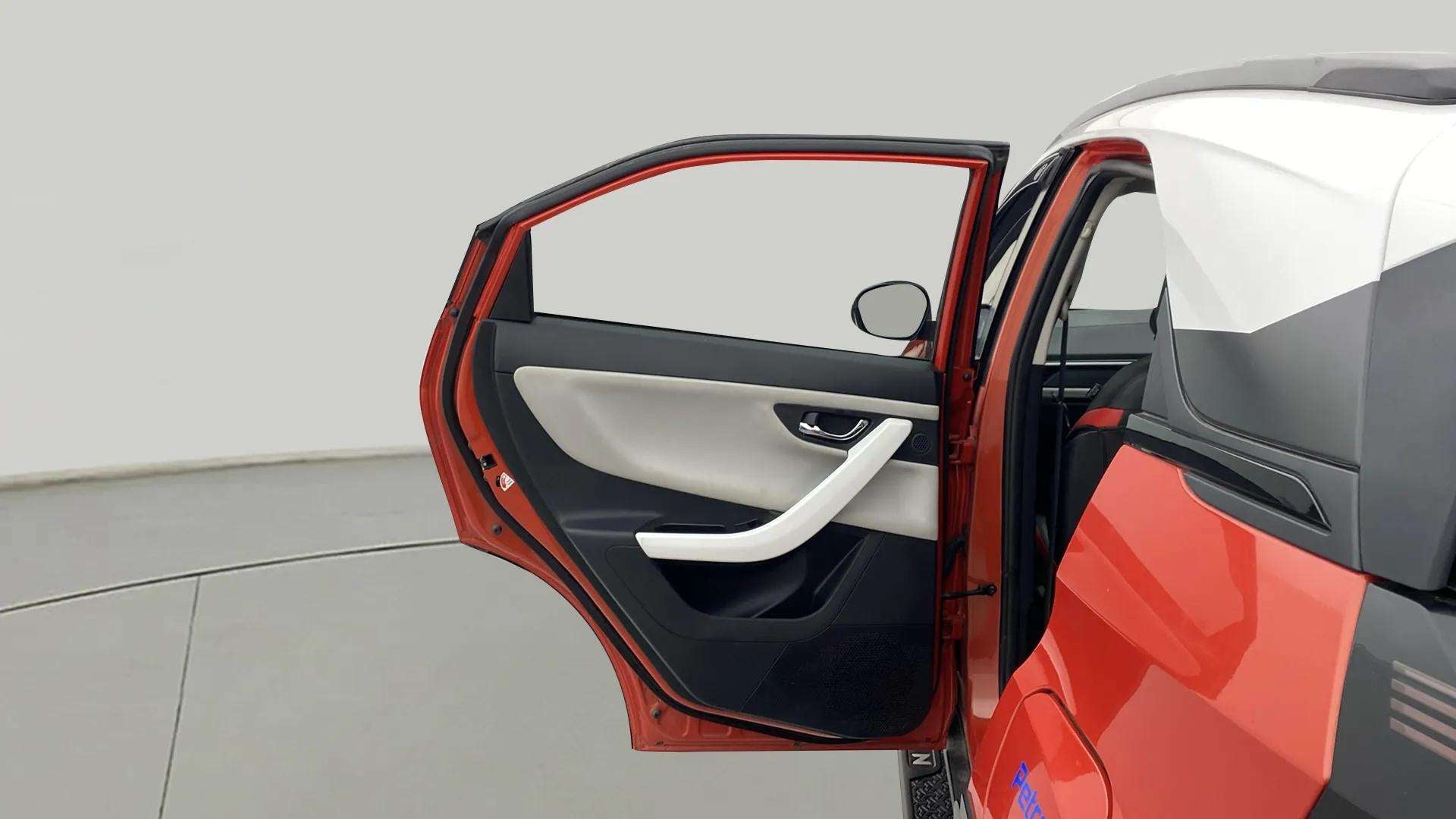 Rear door view of a Tata Nexon
