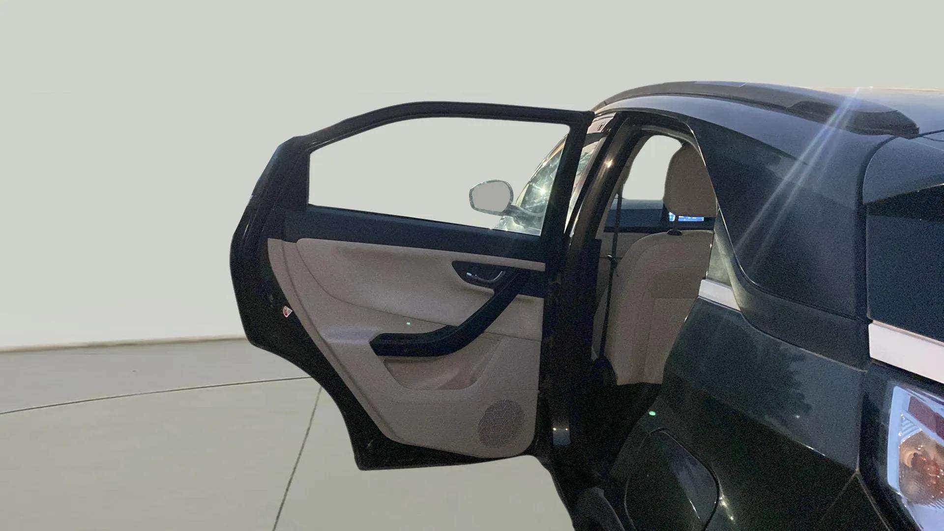 Rear door and interior view of a Tata Nexon 2017-2023