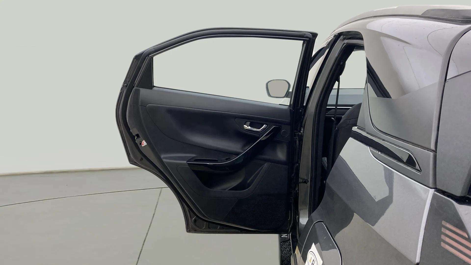 Rear door interior view of a Tata Nexon