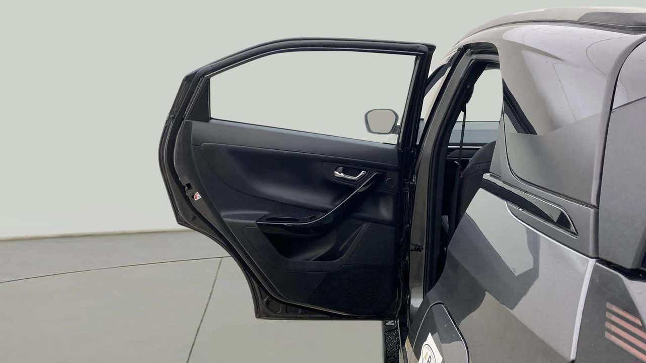 Rear door interior view of a Tata Nexon