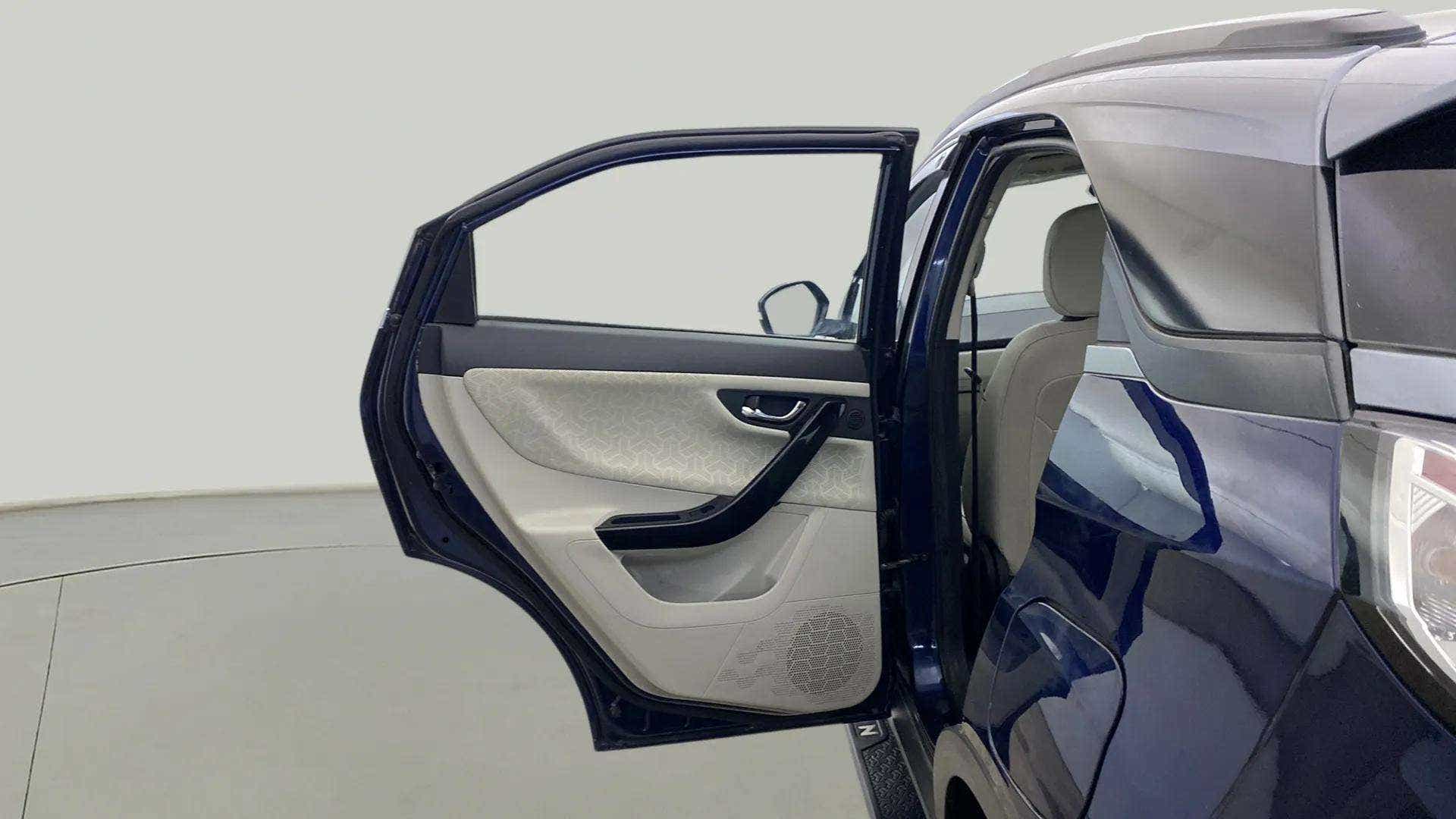 Rear door open view of a Tata Nexon 2017-2023