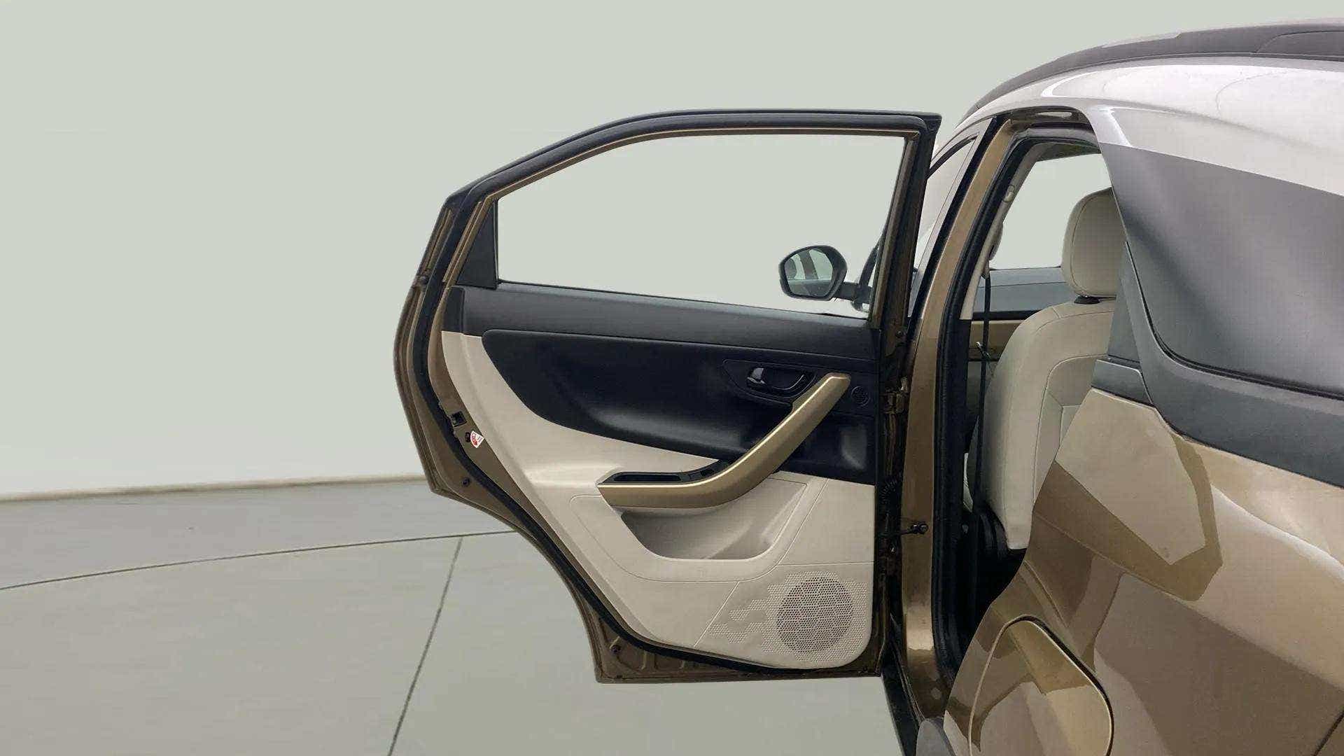 Rear left door and interior view of a Tata Nexon 2017-2023