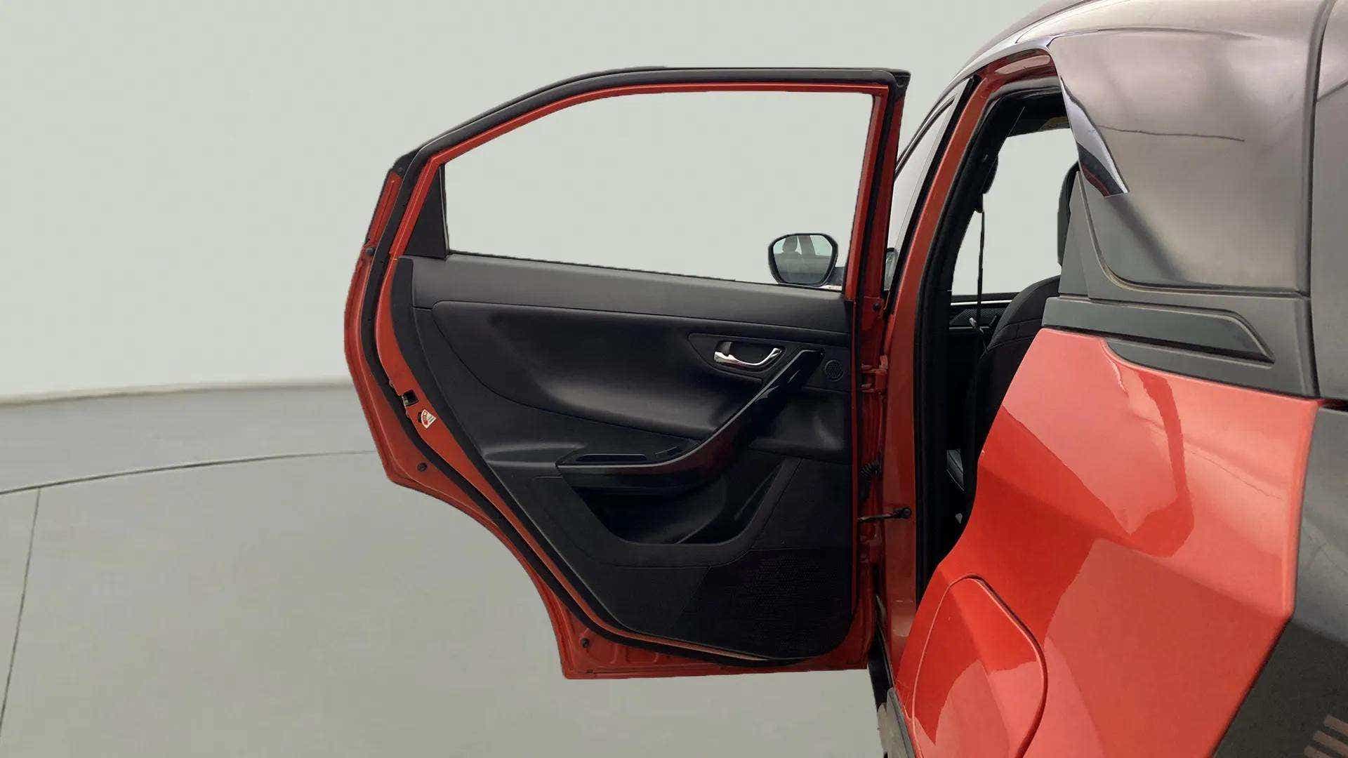 Rear door open view of a Tata Nexon 2017-2023