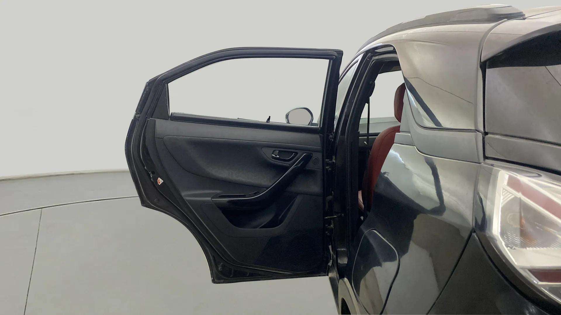 Rear left door open view of a Tata Nexon 2017-2023