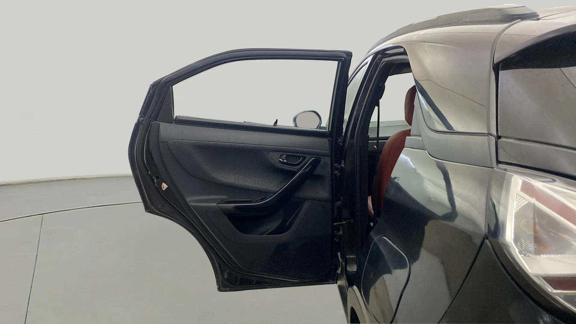 Rear left door open view of a Tata Nexon 2017-2023