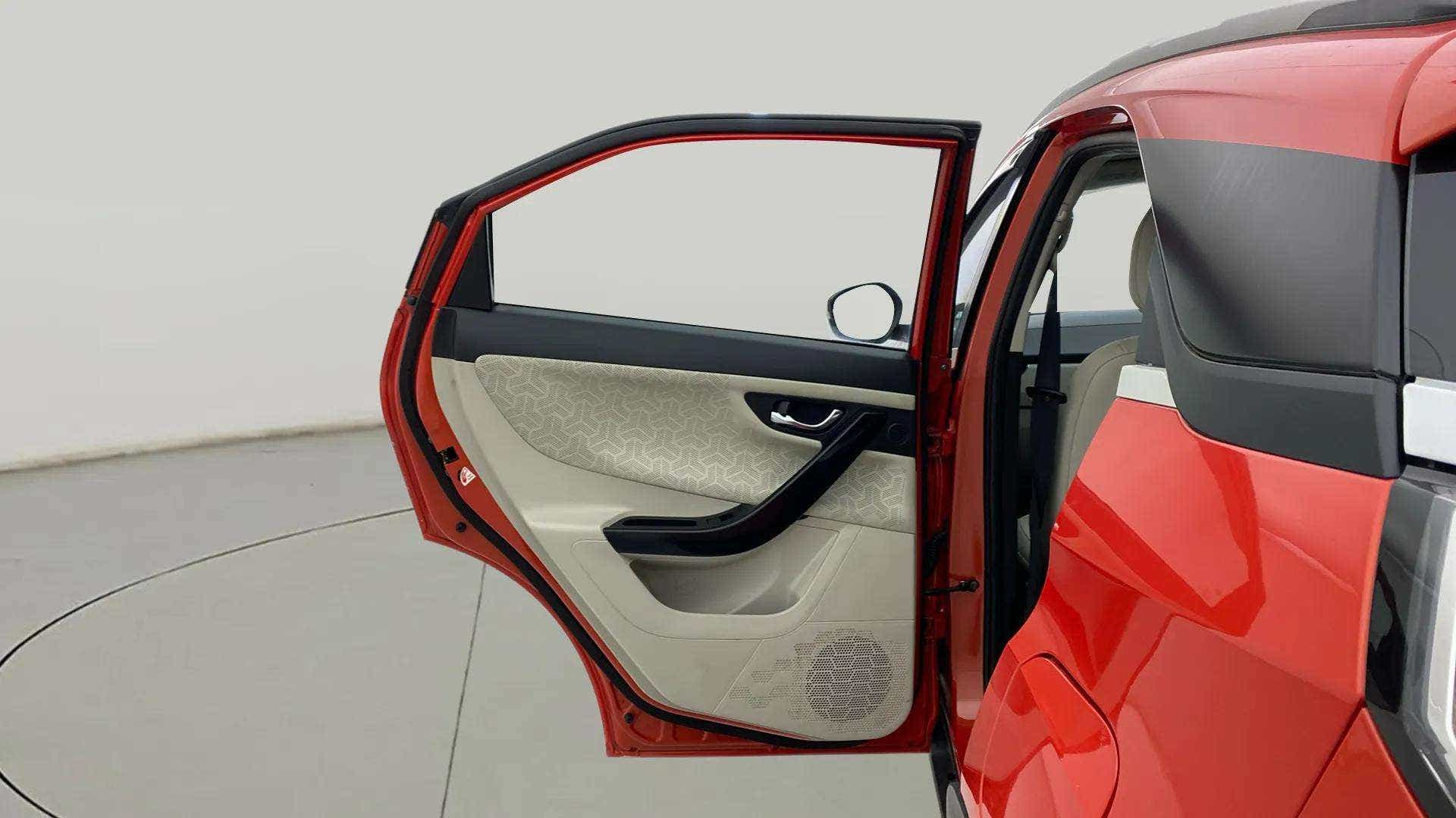 Rear door open view of a Tata Nexon 2017-2023