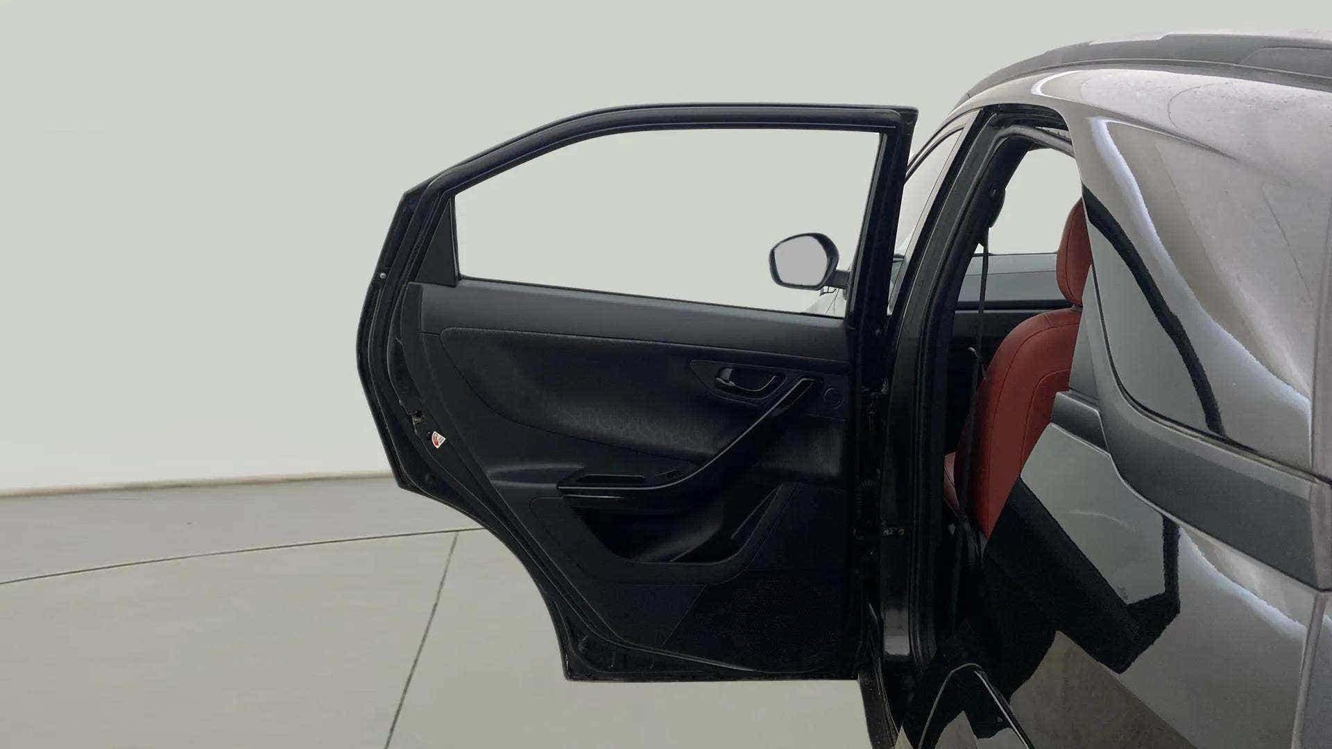 Rear left door interior view of a Tata Nexon 2017-2023