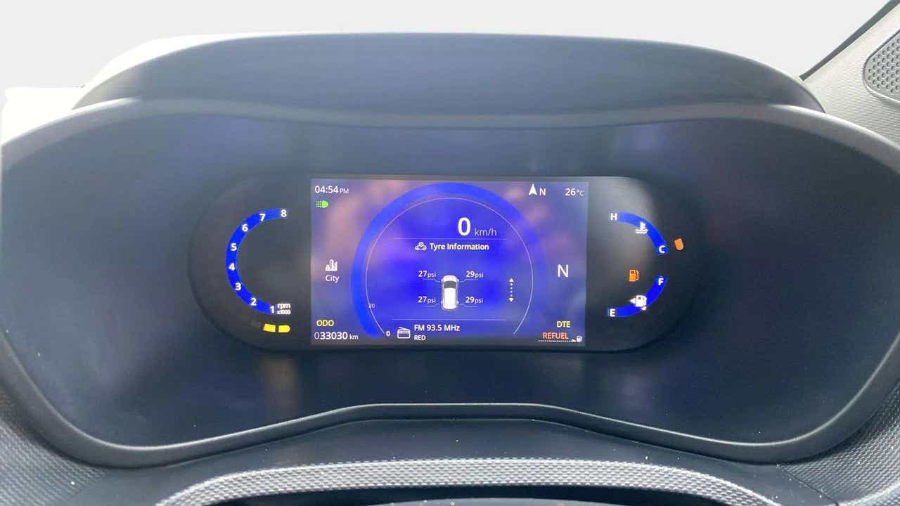 Instrument cluster of a Tata Nexon