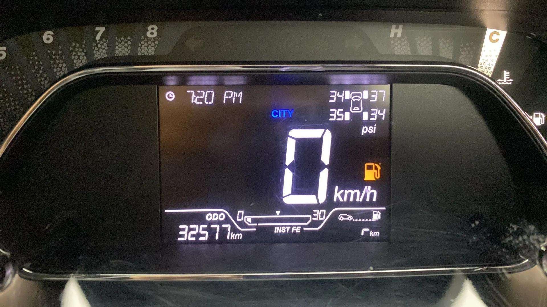 Instrument cluster of a Tata Nexon 2017-2023