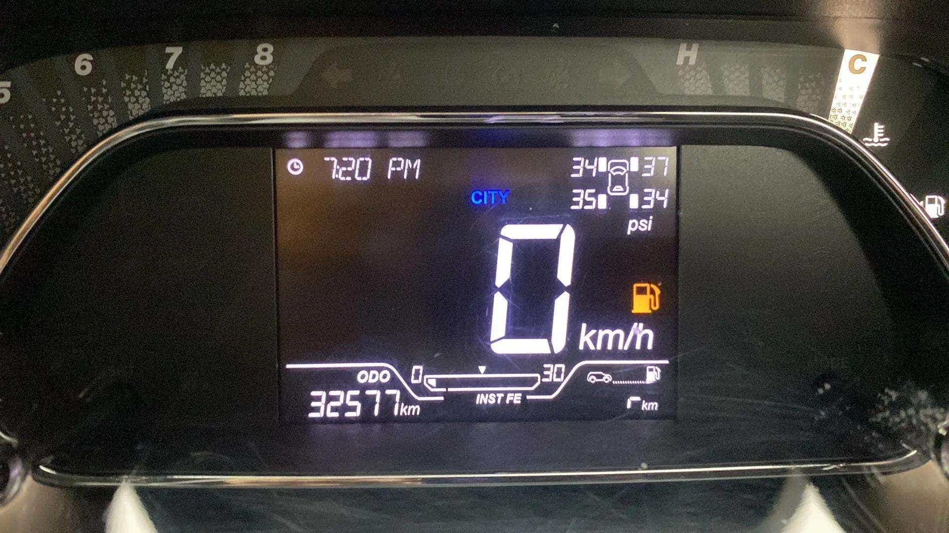 Instrument cluster of a Tata Nexon 2017-2023