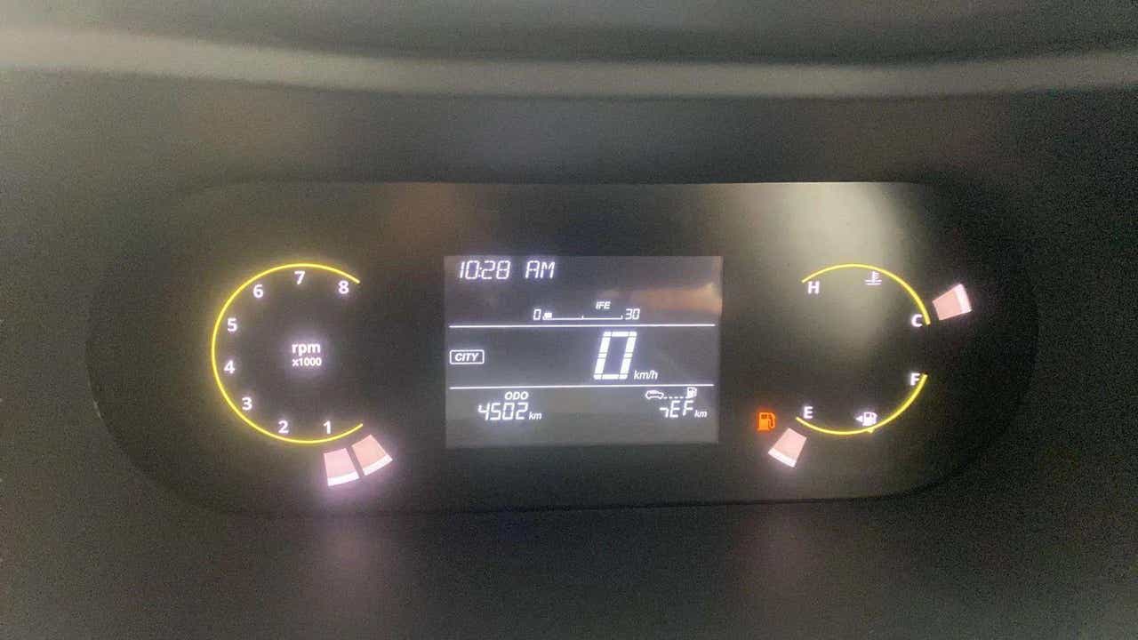 Instrument cluster of a Tata Nexon