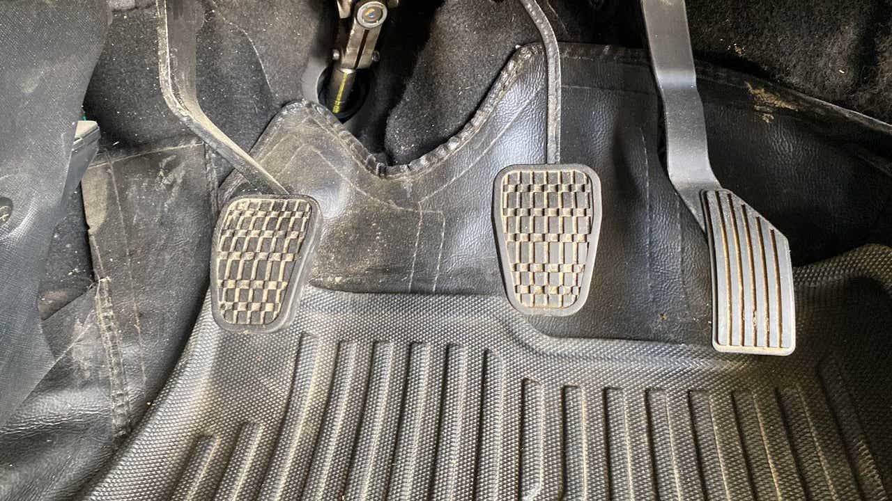 Footwell and pedals of a Tata Nexon 2017-2023