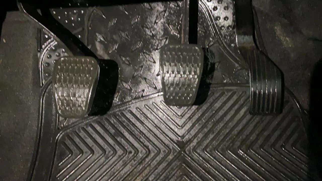 Foot pedals of a Tata Nexon