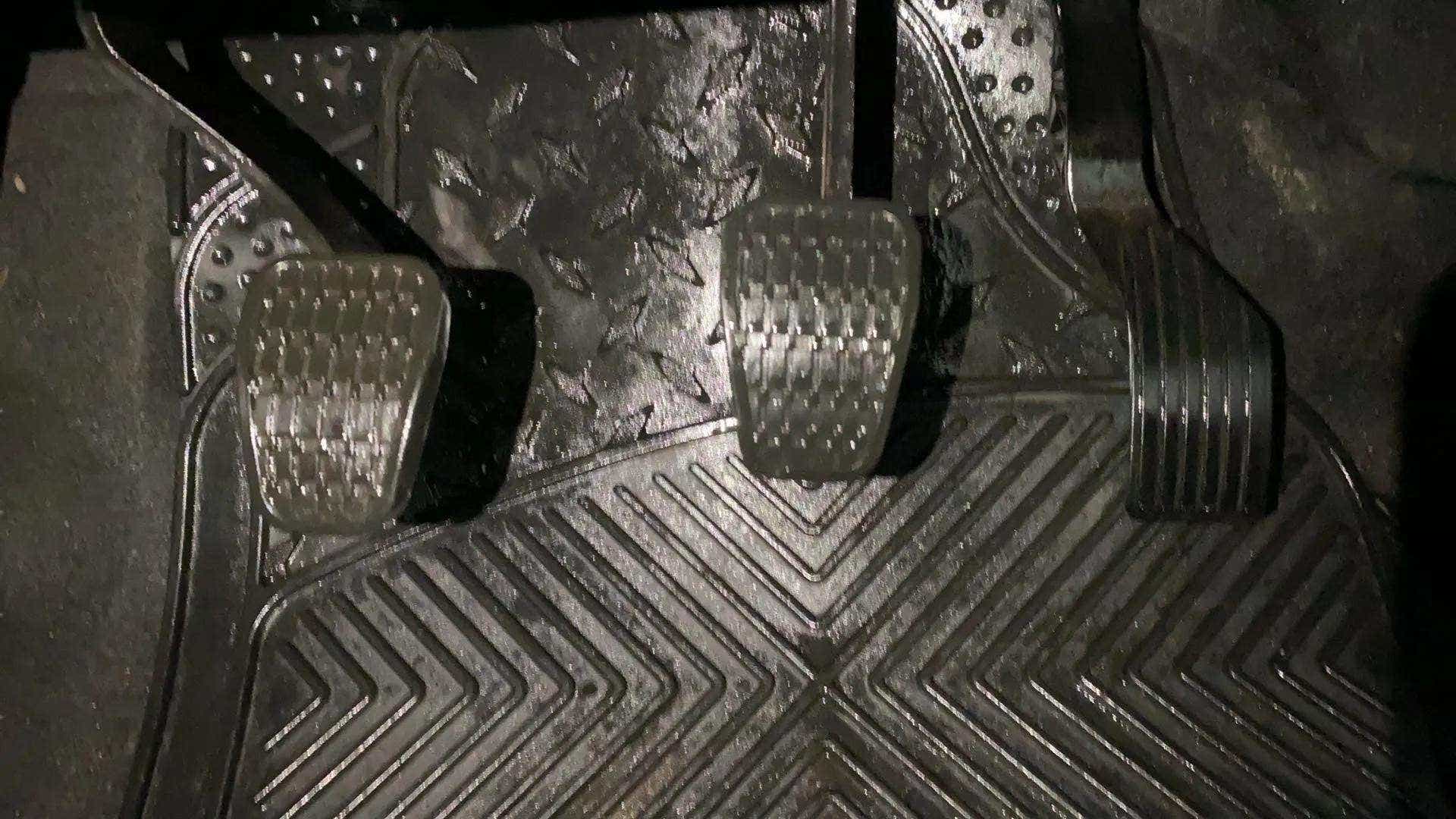 Foot pedals of a Tata Nexon