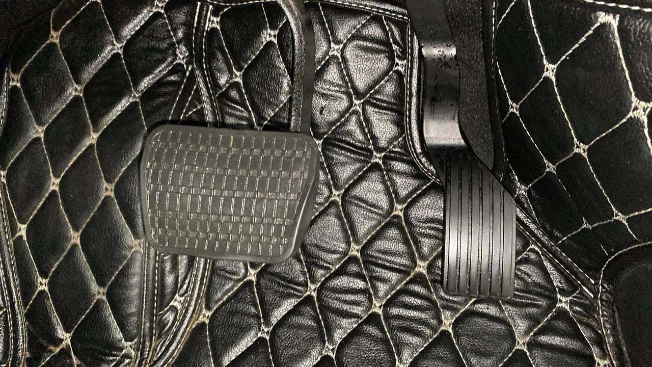 Pedals and floor mats of a Tata Nexon
