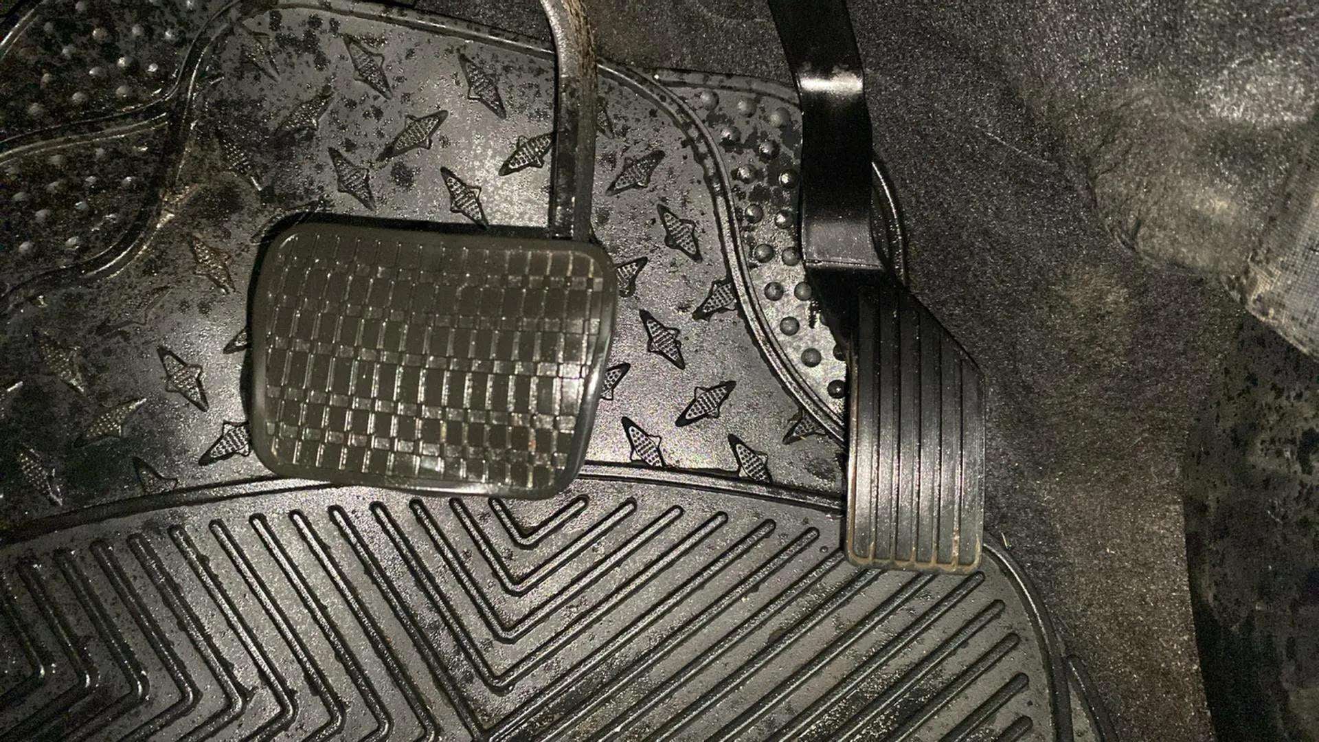 Foot pedal view of a Tata Nexon