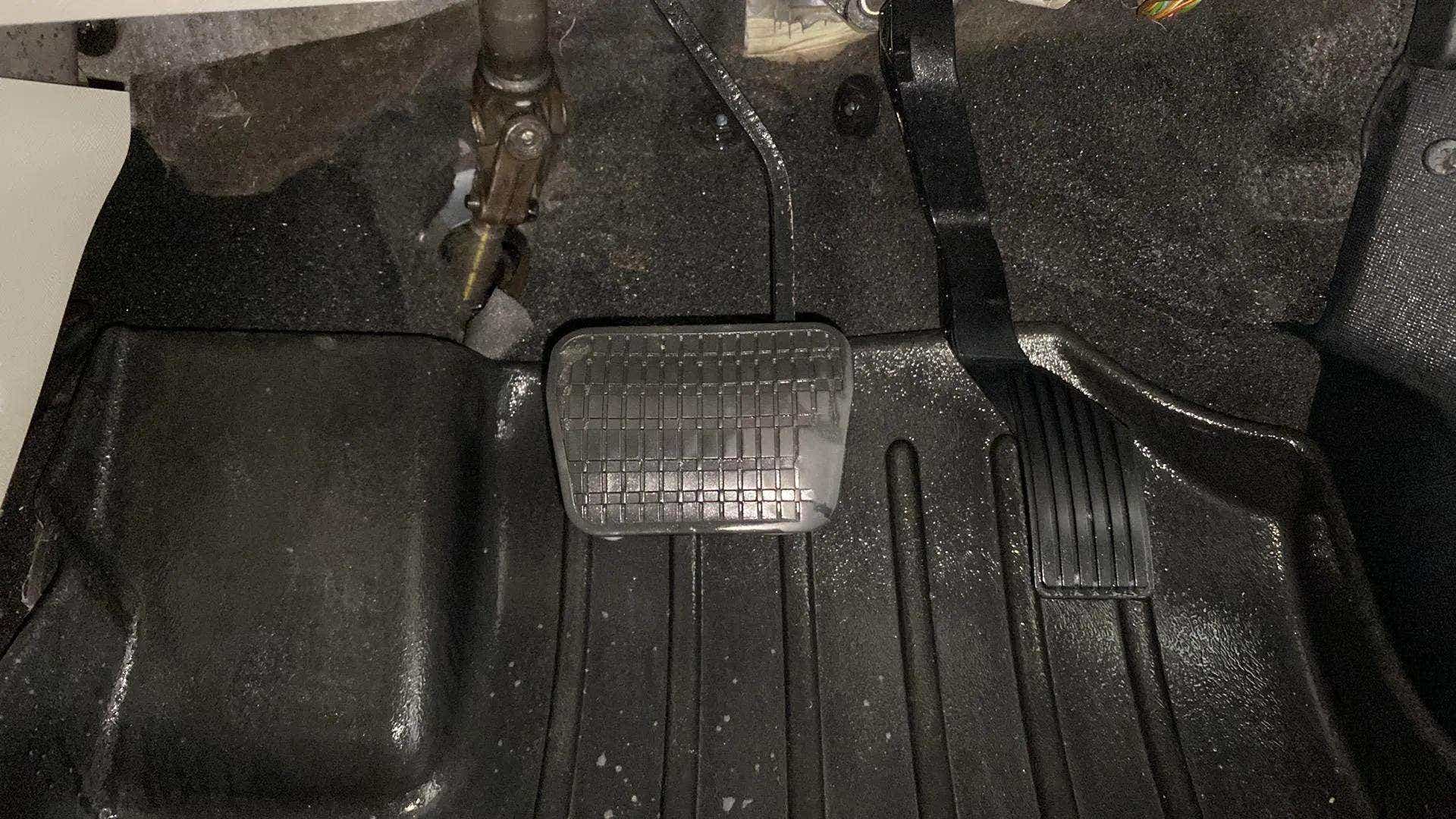 Foot pedals area of a Tata Nexon 2017-2023