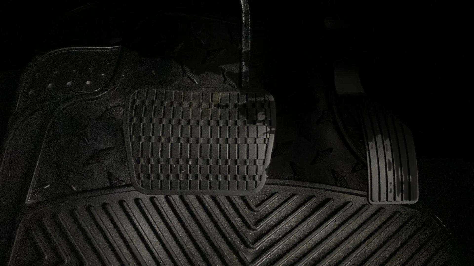 Footwell pedals of a Tata Nexon