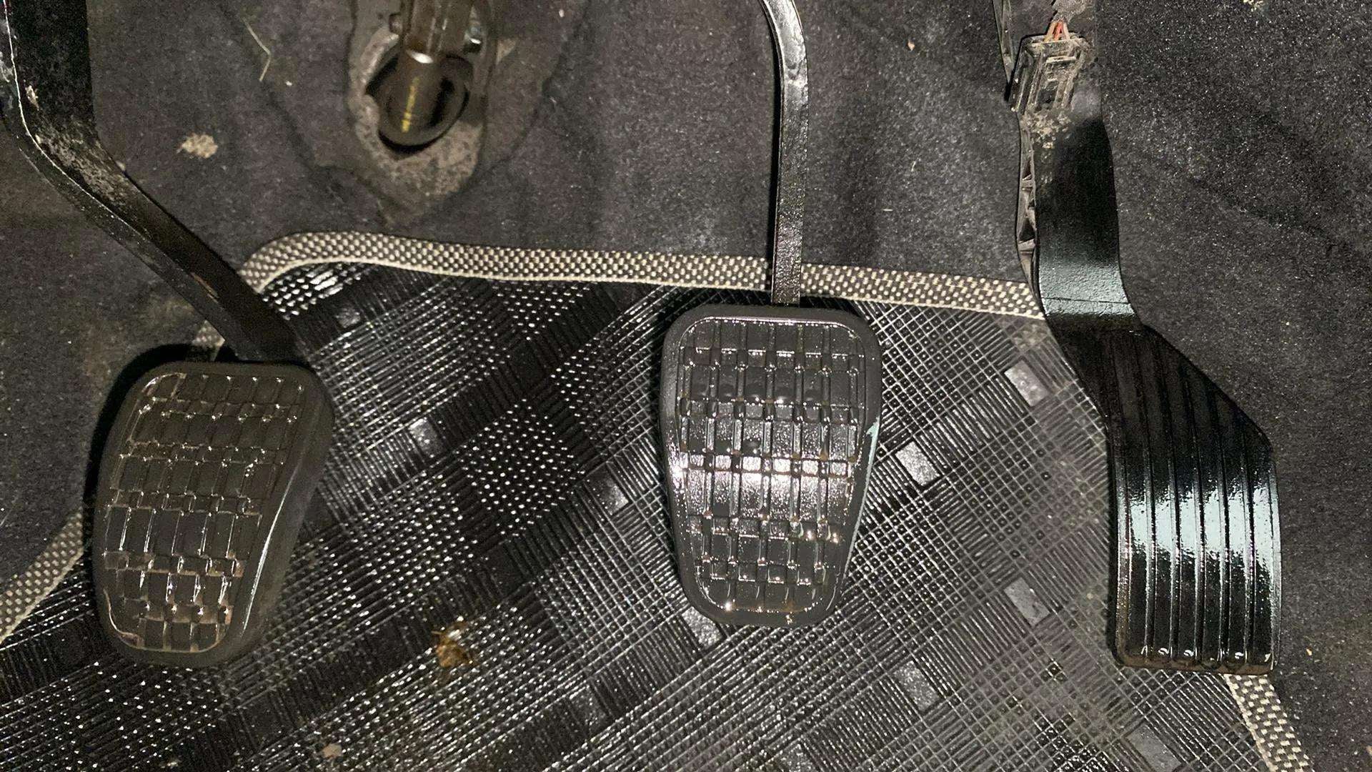 Footwell pedals view of a Tata Nexon 2017-2023