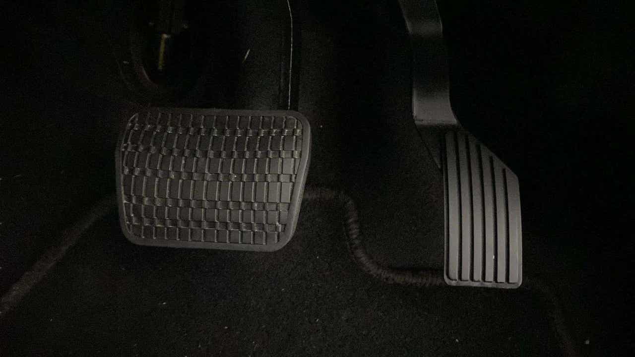 Foot pedals of a Tata Nexon