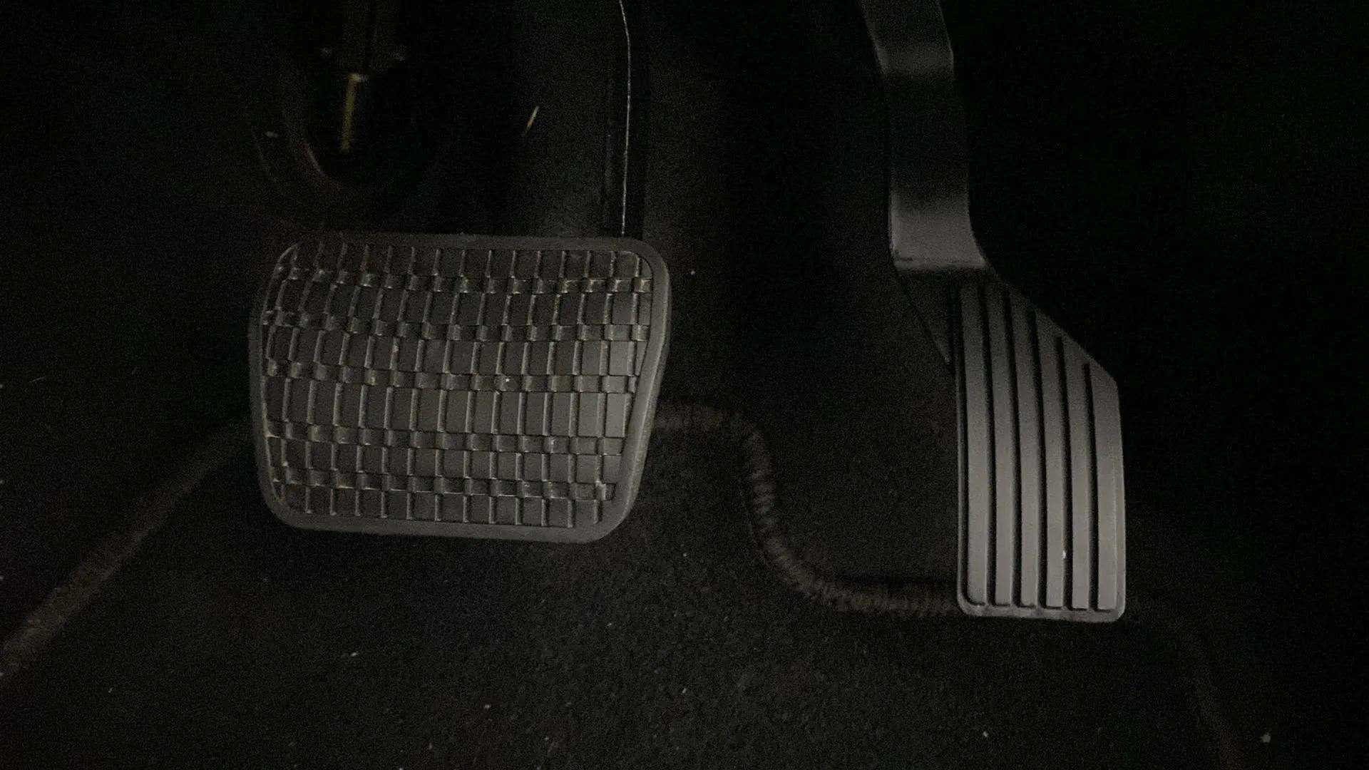 Foot pedals of a Tata Nexon
