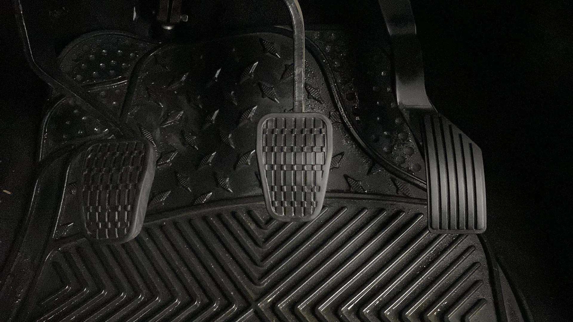 Foot pedals view of a Tata Nexon 2017-2023