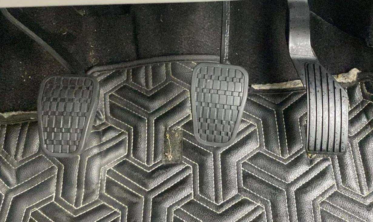 Foot pedal area of a Tata Nexon 2017-2023