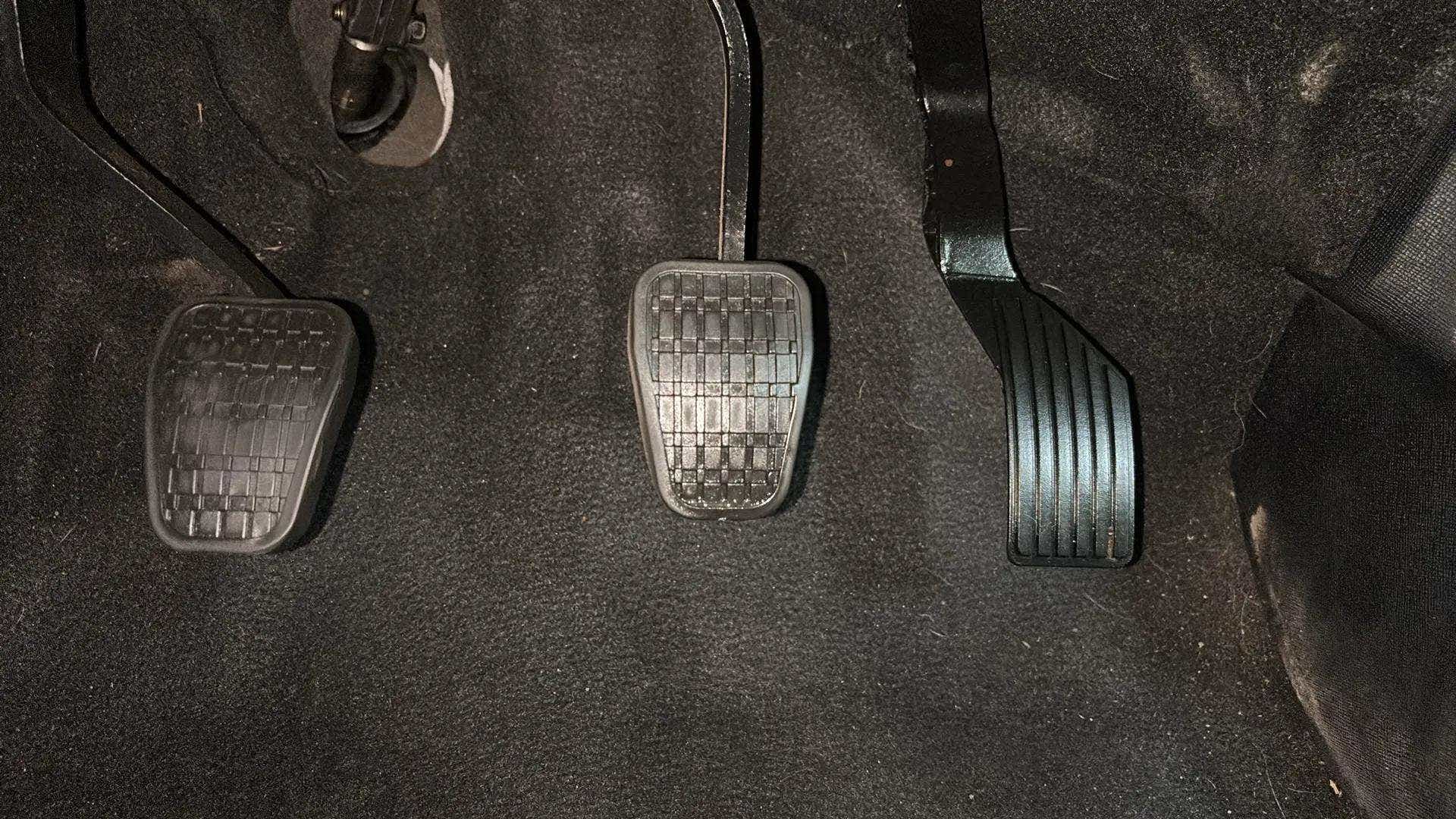 Pedal area of a Tata Nexon