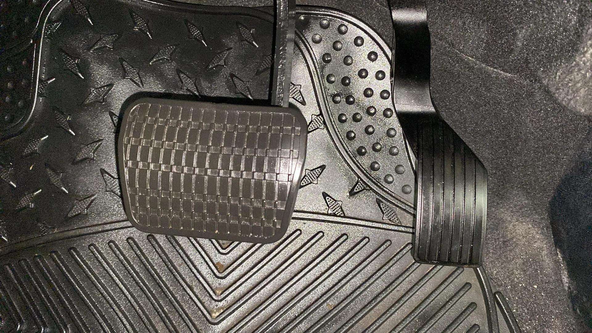 Close-up of the pedal area of a Tata Nexon 2017-2023