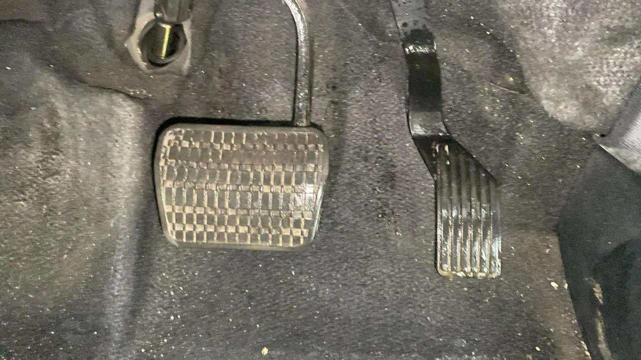 Foot pedals of a Tata Nexon 2017-2023
