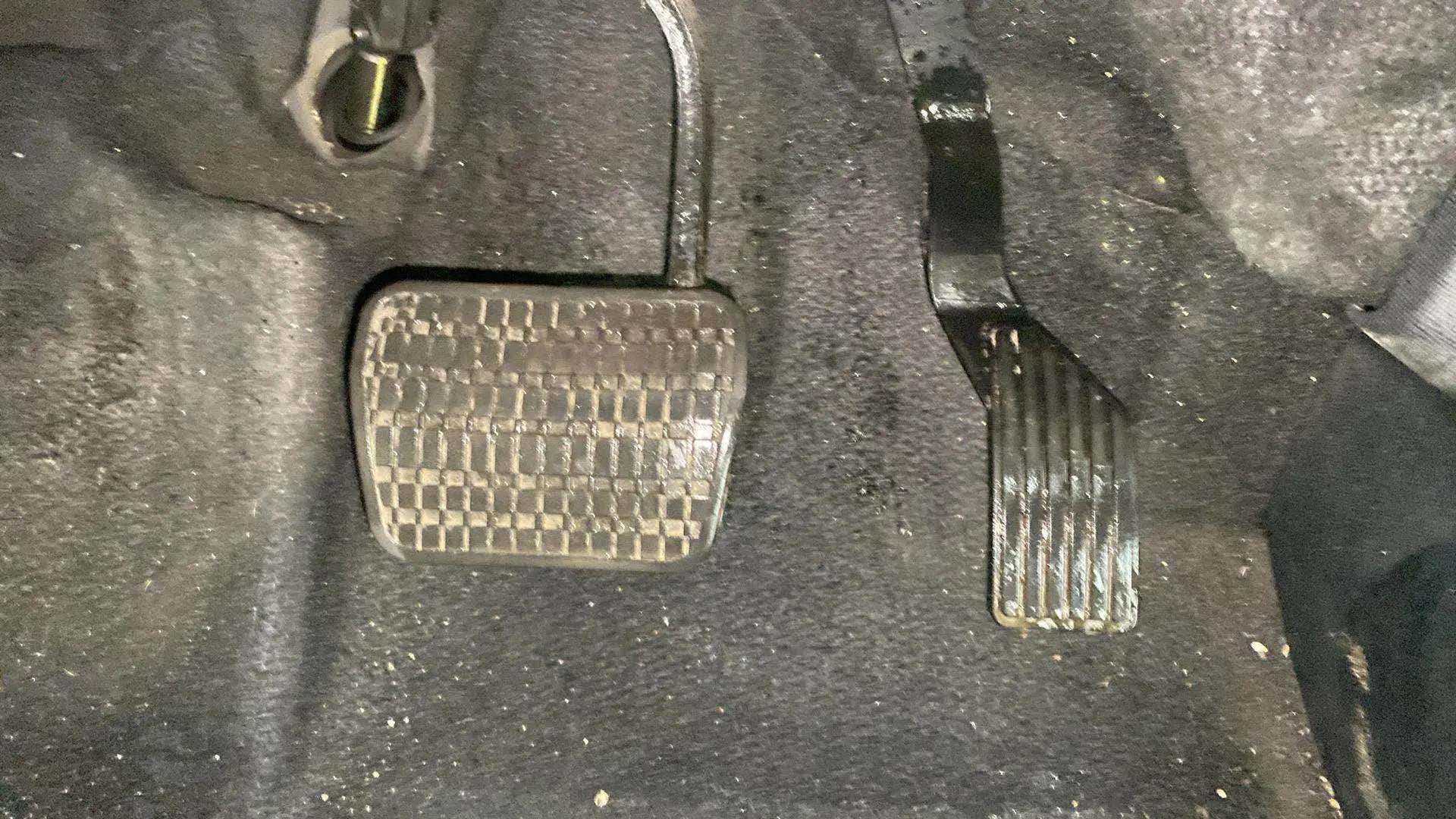 Foot pedals of a Tata Nexon 2017-2023