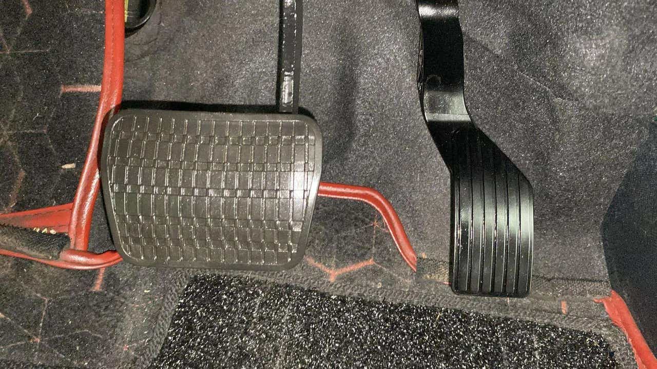 Footwell view showing pedals of a Tata Nexon 2017-2023