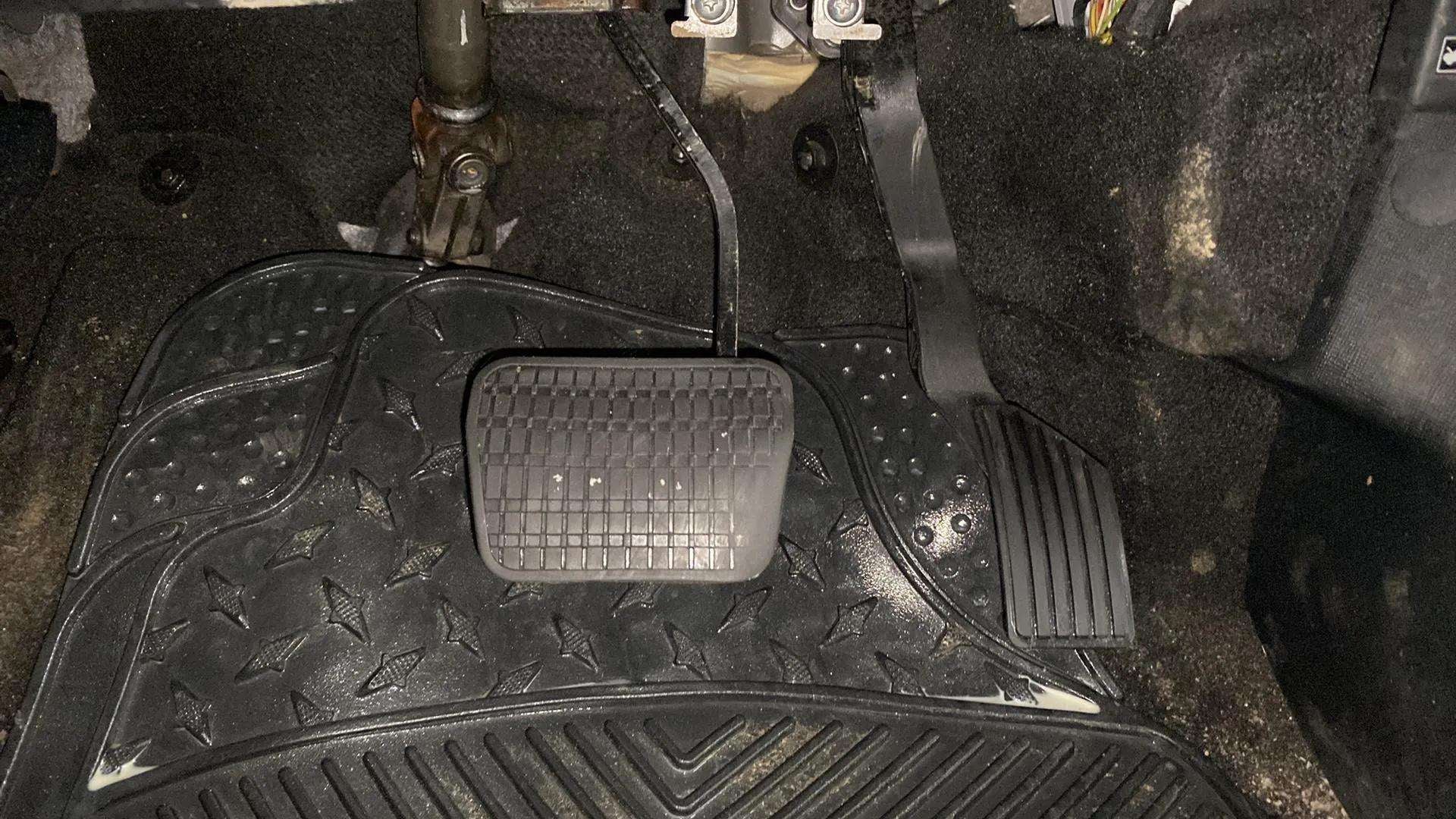 Pedal area view of a Tata Nexon 2017-2023