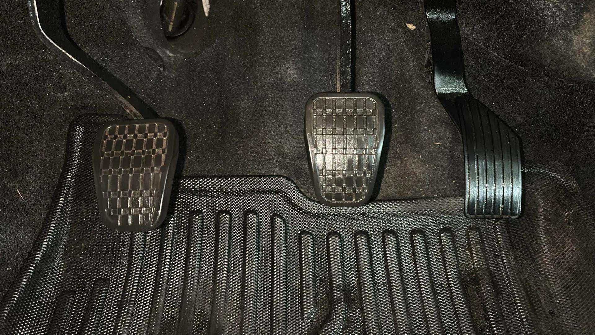 Foot pedals view of a Tata Nexon 2017-2023