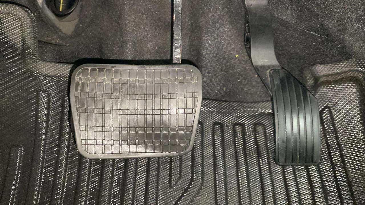 Foot pedals area of a Tata Nexon 2017-2023