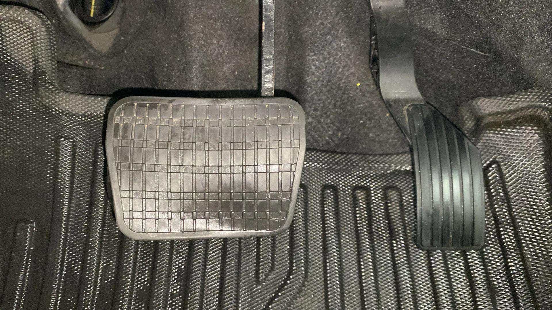 Foot pedals area of a Tata Nexon 2017-2023