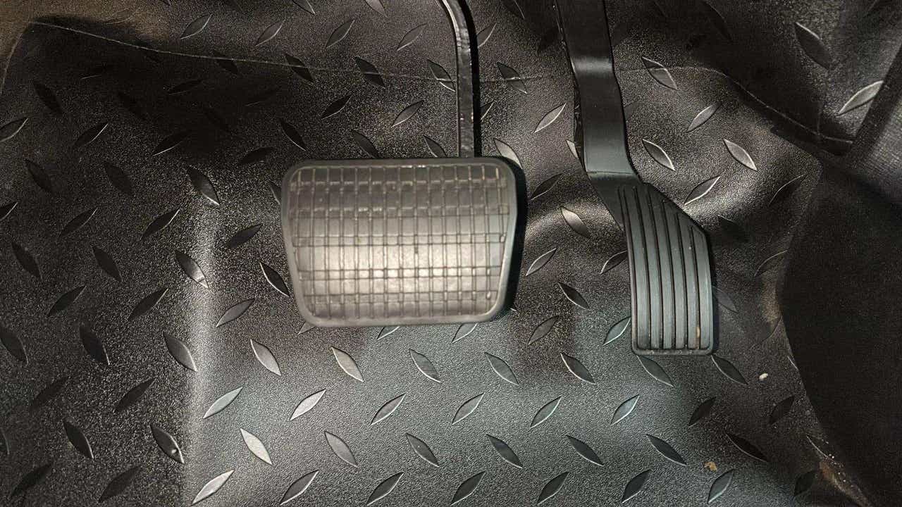 Foot pedals of a Tata Nexon