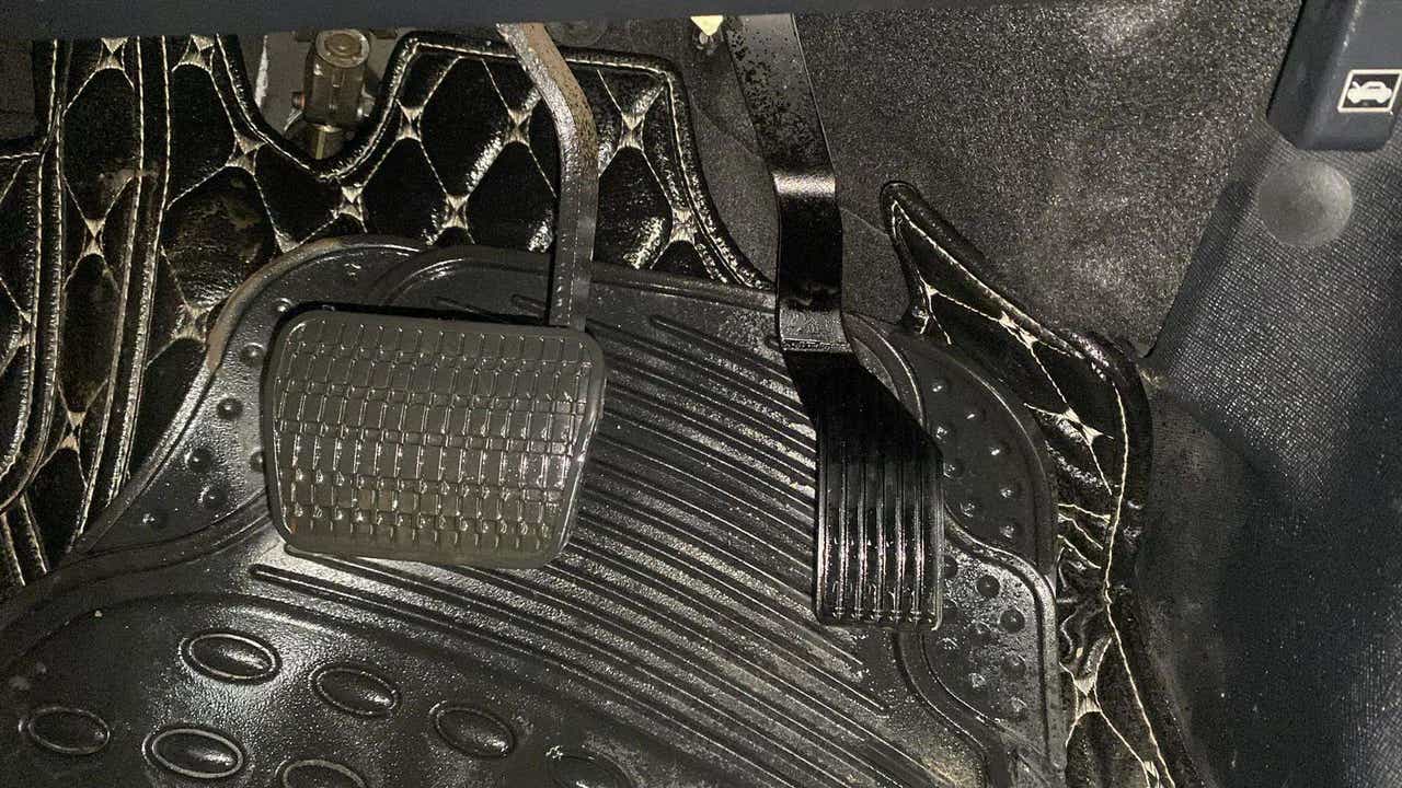 Footwell view of a Tata Nexon