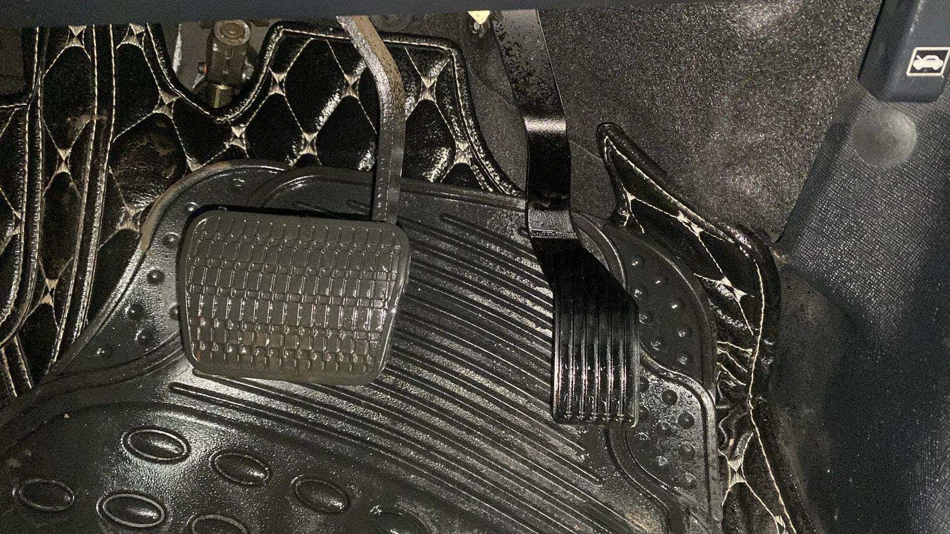 Footwell view of a Tata Nexon