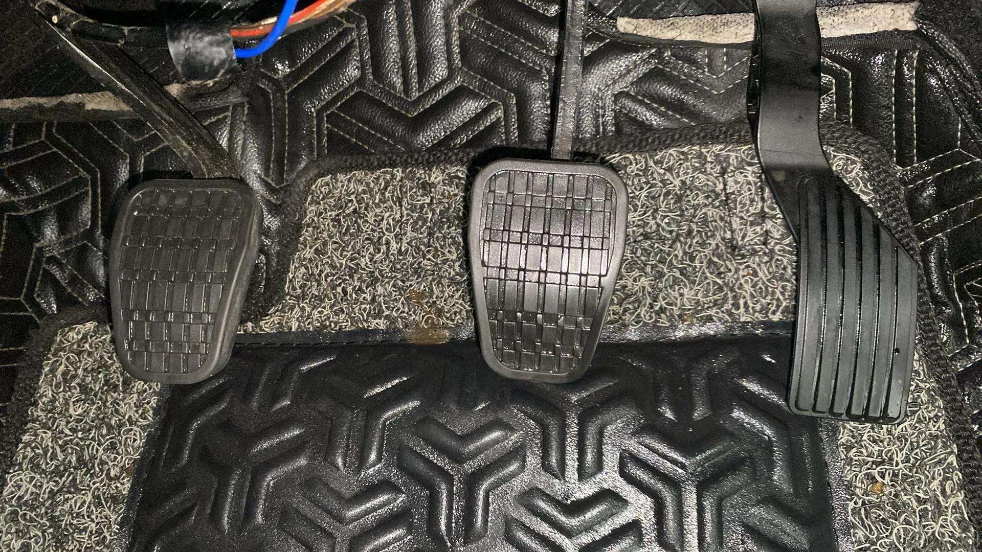 Footwell view of a Tata Nexon 2017-2023