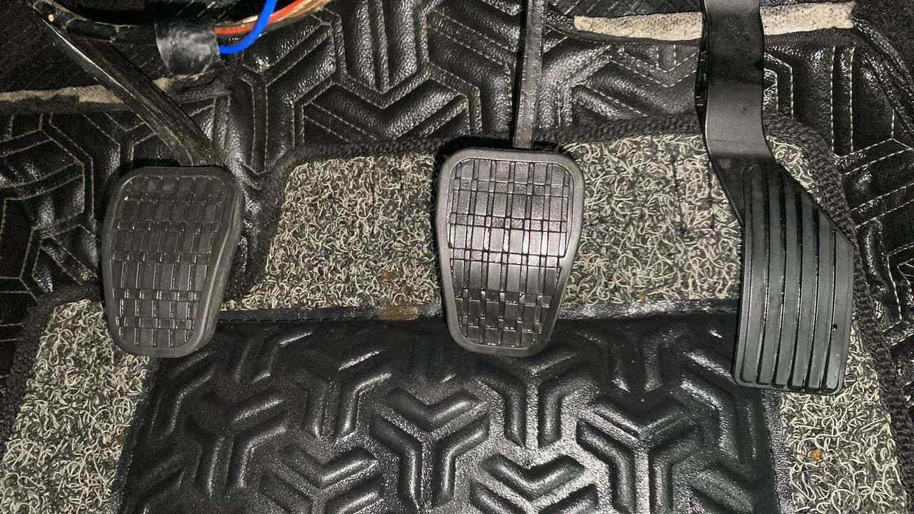 Footwell view of a Tata Nexon 2017-2023