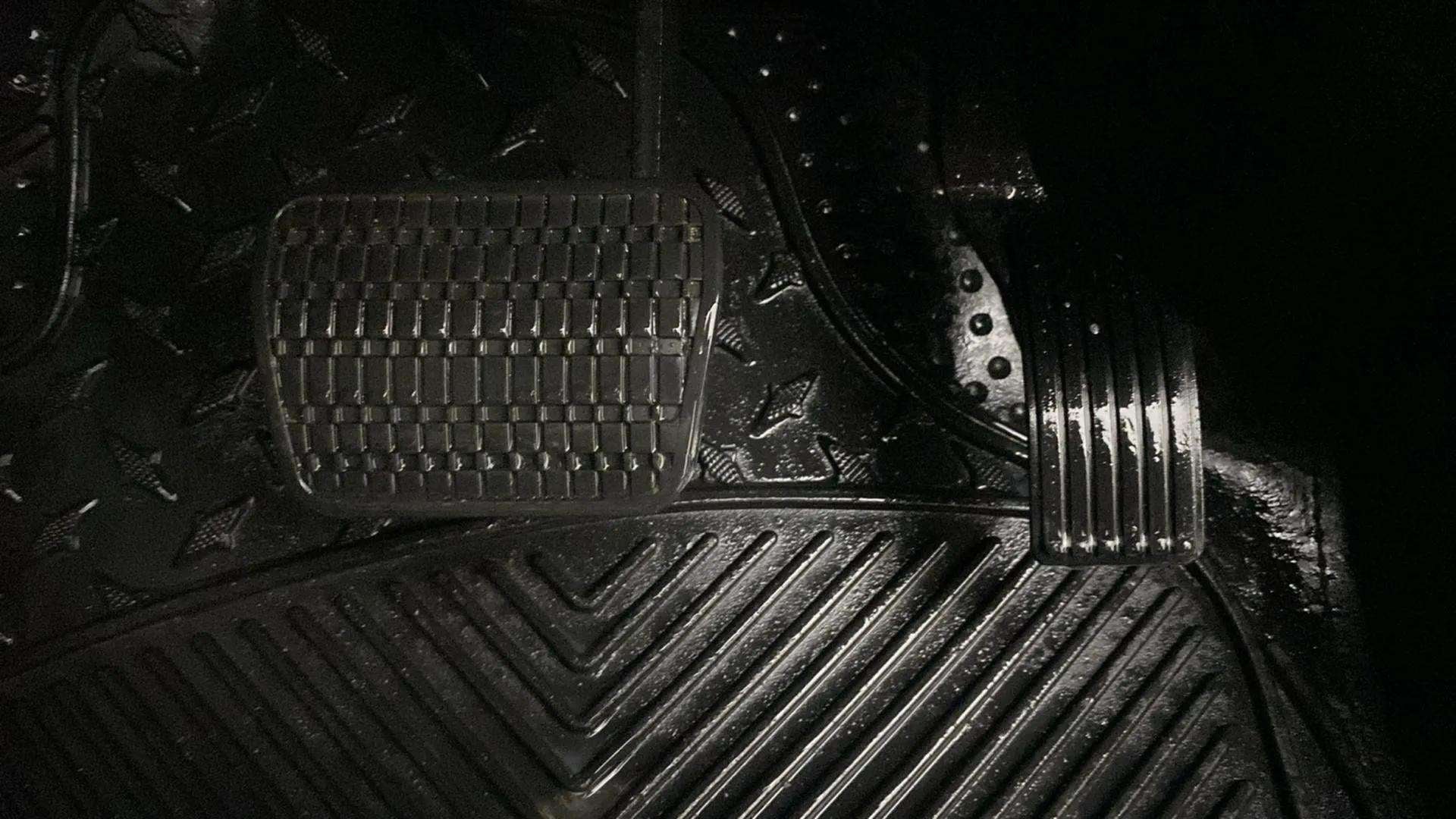 Close-up of pedal section of a Tata Nexon